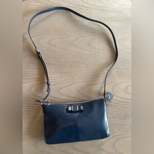 Coach Darcy Bow East West Crossbody Bag – Royal Blue Leather, Silver Hardware